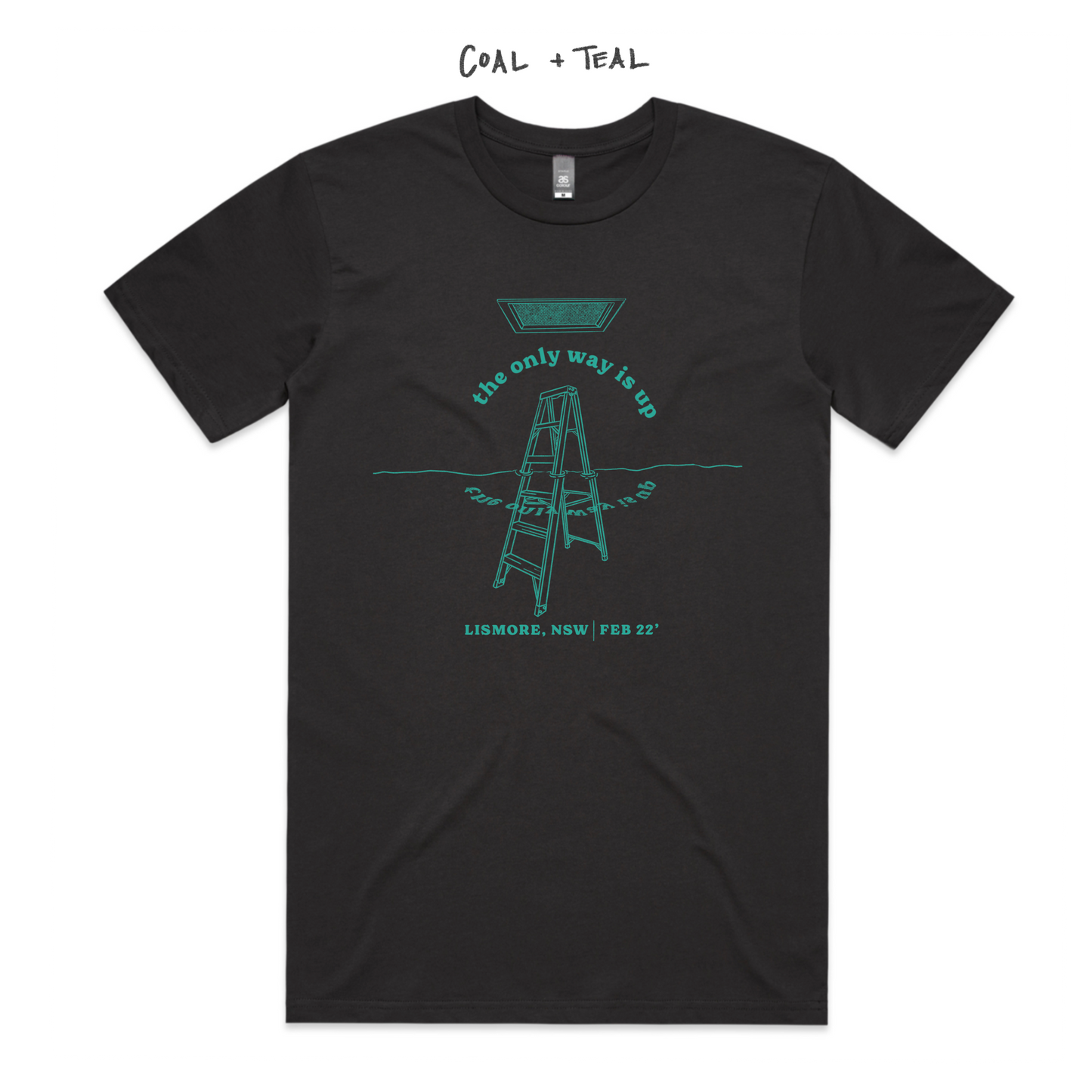 'The Only Way Is Up' Tees | Coal + Teal