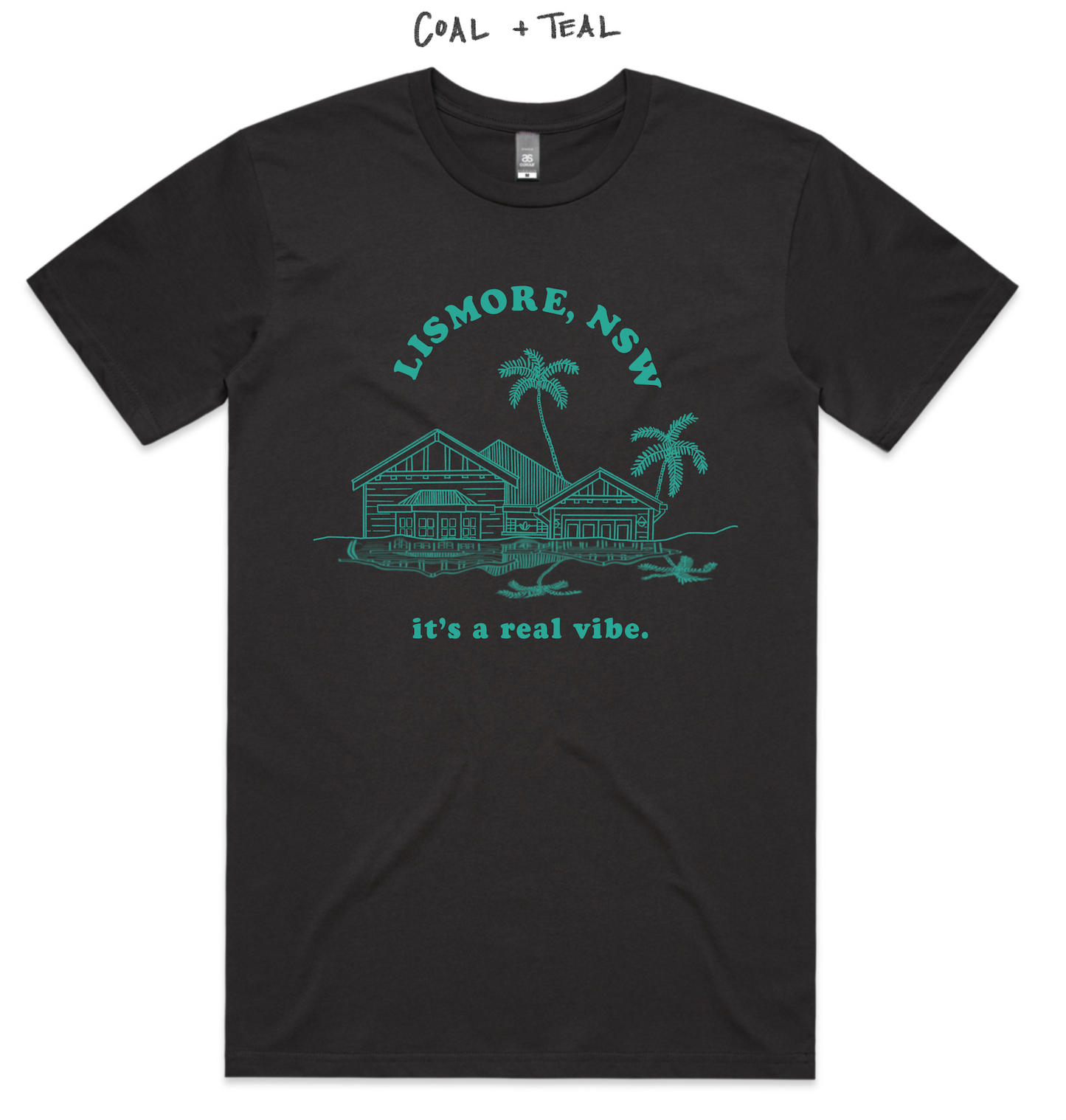 'it's a real vibe' Lismore Tees look o