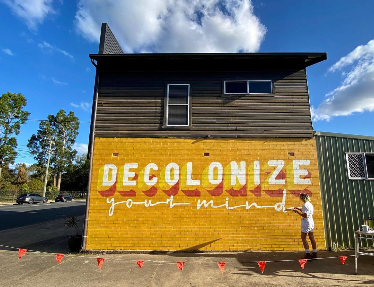 Decolonize Your Mind | Holographic Sticker