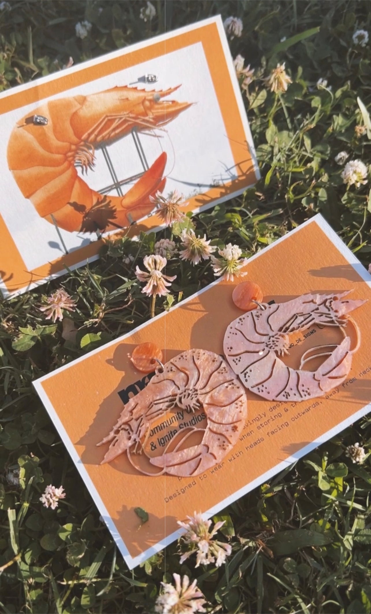 The 'BIG PRAWN' earrings