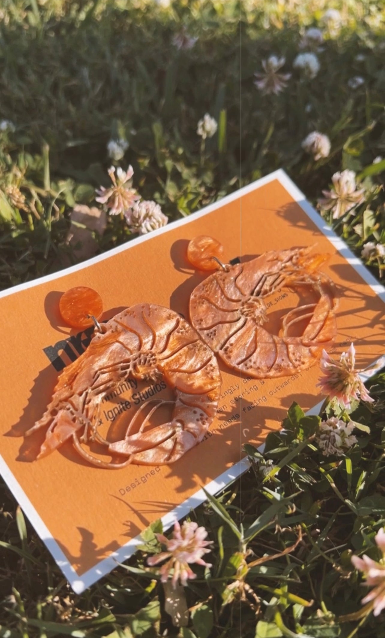 The 'BIG PRAWN' earrings