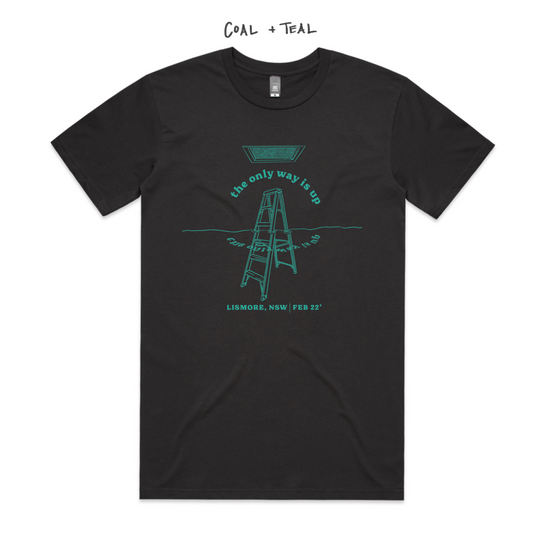 'The Only Way Is Up' Tees | Coal + Teal